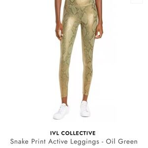 IVL Collective Snake Print Leggings